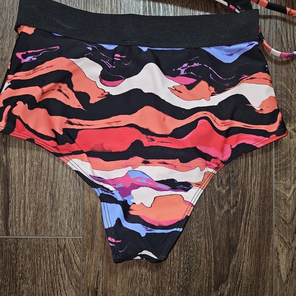 IconSwim Womens High Waisted Bikini Set Sz S Multicolor, Beach,Vacation - Picture 6 of 13